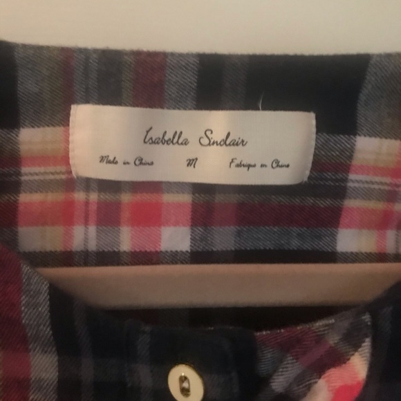 Plaid top with ruffle detail - Picture 2 of 2